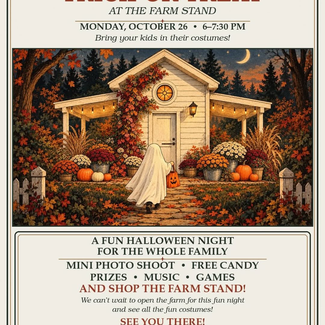 Halloween at the Farm Stand event flyer